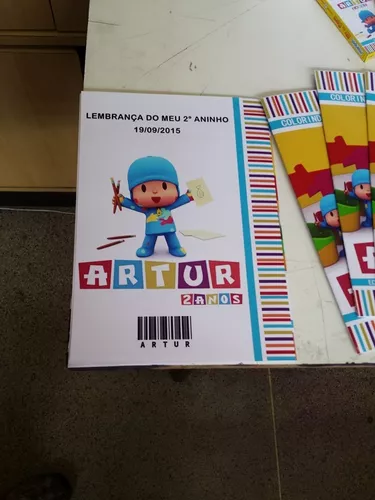 POCOYO - Revistinha de Colorir Personalizada