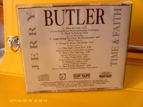 Jerry Butler - Time & Faith - Cd Nacional (Usado)