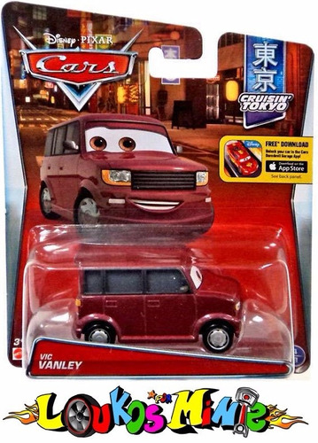Disney Cars 2 Vic Vanley Van Cruisin Tokyo Lacrado Mattel