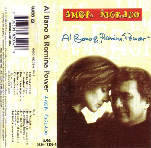 Al Bano Y Romina Power Amor Sagrado Cassette 1995 Pvl