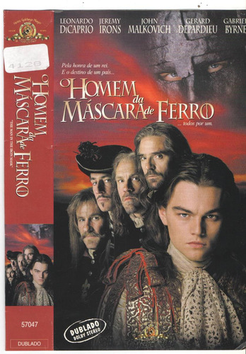 Vhs Dvd Homem Da Mascara De Ferro - Dublado So Em Fita