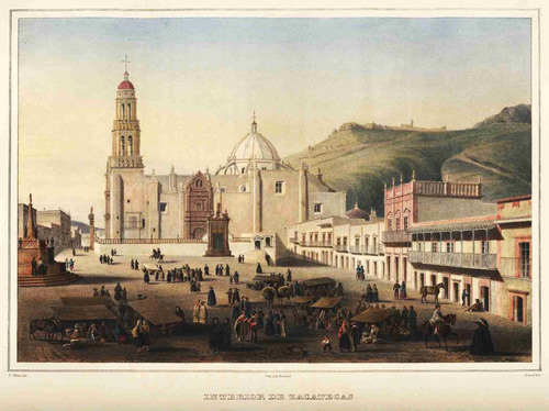 Cuadro Canvas Bastidor Nebel Zacatecas México 1836 50x67