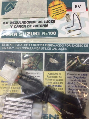 Regulador De Voltaje 6v Y 12v Suzuki Ax 100 - Moto Genesis