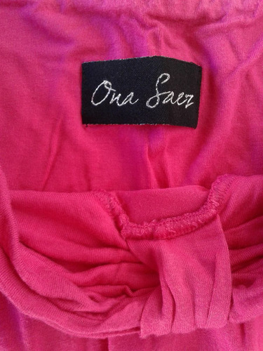 Top Strapless Ona Saez Fuxia Talle L Impecable!