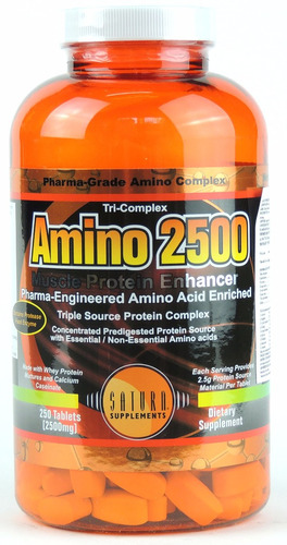 Aminoacido Amino 2500 Saturn 120 Tab - Envios A Todo El Pais