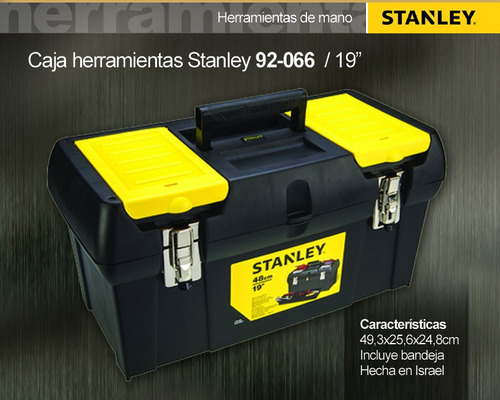 Caja Herramientas Stanley 92-066 De 19  Maxitools