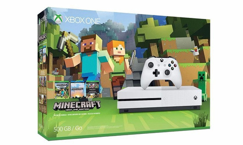 Xbox One S 500gb Minecraft (juego Inluido)+14 Días Xbox Live