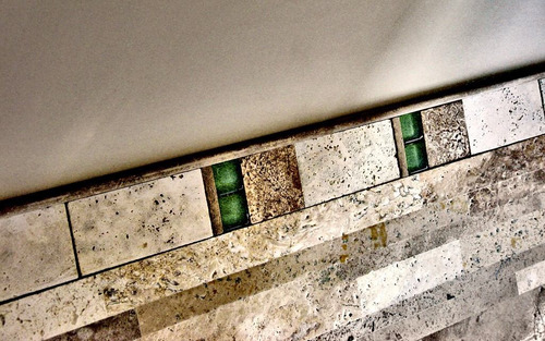 Imagen 5 de 7 de Guarda Travertino, Venecitas Vidrio, Gv341 - Forma Y Diseño