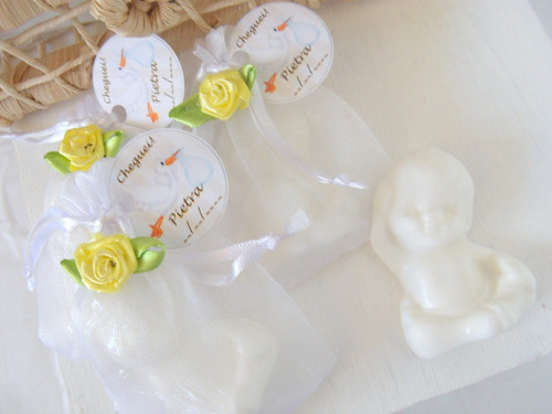 20 Mini Sabonete Lembrancinhas Brinde Nascimento Chá De Bebê