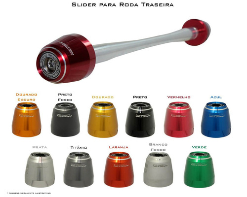 Slider De Roda Traseira Eixo Procton Street Triple 675