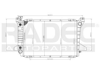 Radiador Ford F-250 1997 V8 5.0/5.8 Lts Automatico