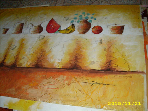 Imagen 3 de 3 de Ronny Yepez. Bodegon Con Frutas.