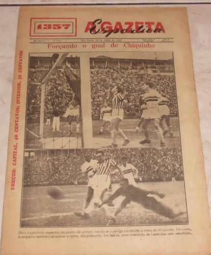 A Gazeta Esportiva Nº 1371- Set/1947 - Corinthians São Paulo