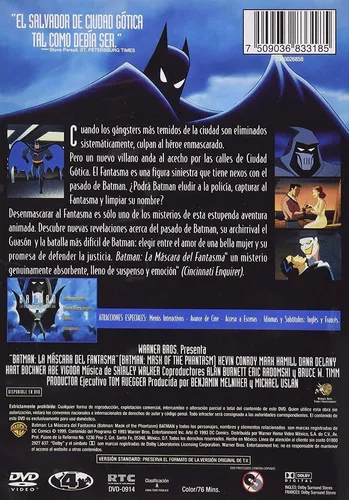 Batman La Mascara Del Fantasma Dc Pelicula Dvd