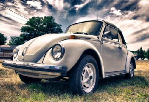 Lámina 45 X 30 Cm. - Autos -  1 Volkswagen Fusca Escarabajo