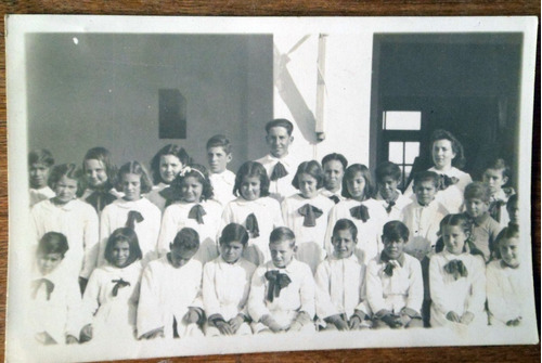 Antigua Fotografia Escuela Foto Scarano Trinidad Flores 1947