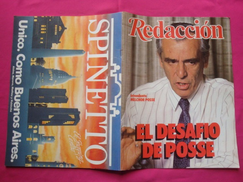 Revista Redaccion N° 207 1990 El Desafio De Posse