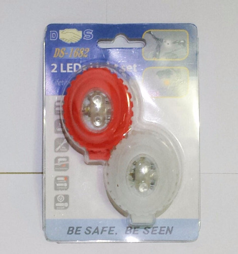 Sinalizador Led Para Bike, Bicicleta, Segurança Kit C/2 Pçs