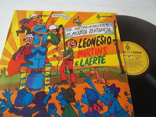 Vinil Lp  Os Astronautas Da Música Sertaneja Leonésio Laerte