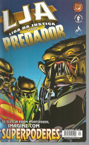 Liga Da Justica Versus Predador - Se Eles Já Eram Mortíferos Imagine Com Superpoderes - 52 Páginas Em Português - Editora Mythos - Formato 15 X 24,5 - 2022 - Bonellihq Cx450 H23