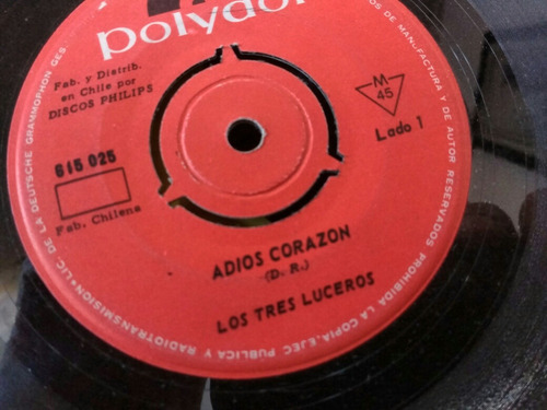Vinilo Single De Los Tres Luceros Mar Y Cielo ( K107 (Usado)