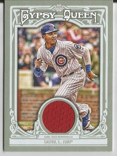 2013 Topps Gypsy Queen Starlin Castro Game Used Jersey Cubs