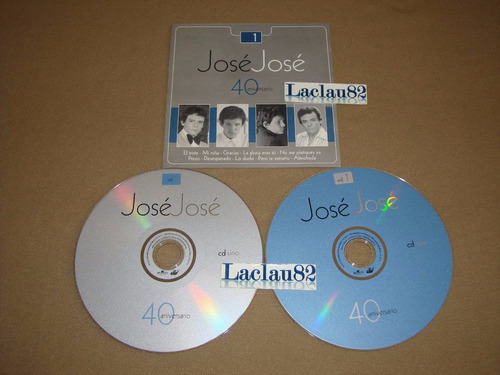 Jose Jose 40 Aniversario Vol 1 - 2003 Bmg Cd Doble
