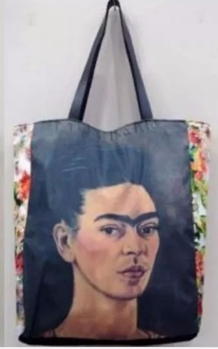 Bolsas Sacolas Caveira Frida Kahlo Couro Sarja Zíper Bolso +