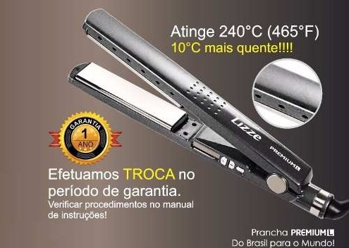 Chapinha Nano Titânio Premium 240 Graus+ Secador Lizze