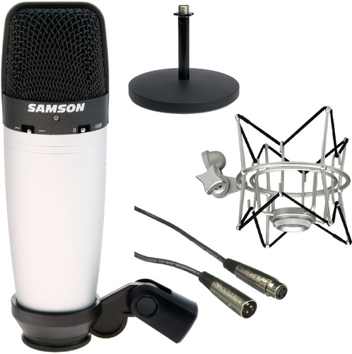 Microfono Samson C03 + Shock Mount + Cable + Pie De Mesa