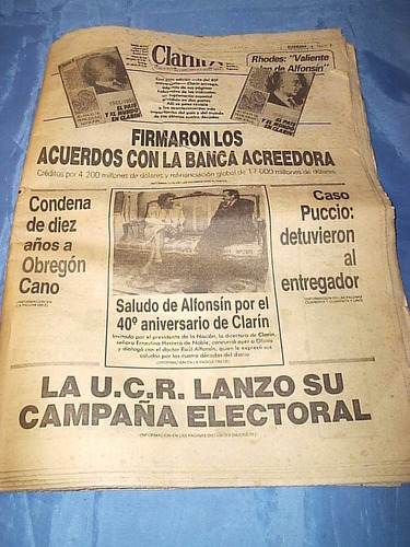 Clipping 50 Años De Periodismo Diario Clarin Con Suplementos