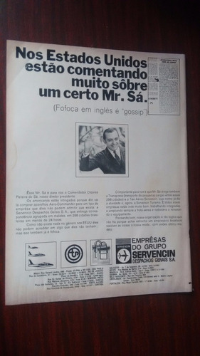 Propaganda Antiga - Muntz Inelca Rádio Carro/ Servencin (Usado)