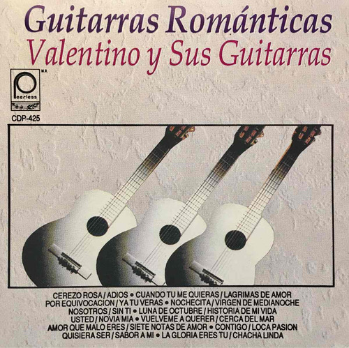 Cd Guitarras Romanticas Valentino Y Sus Guitarras