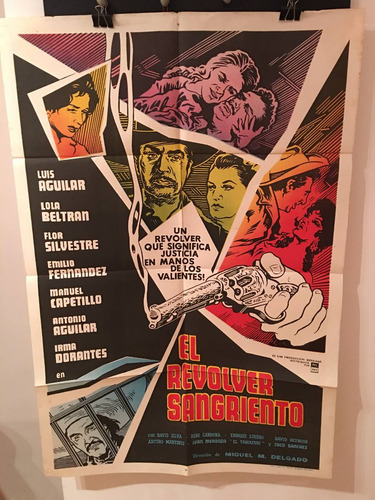 Afiche De Cine - Poster Original - El Revolver Sangriento