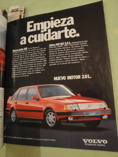 Publicidad Volvo 440 Glt Año 1993