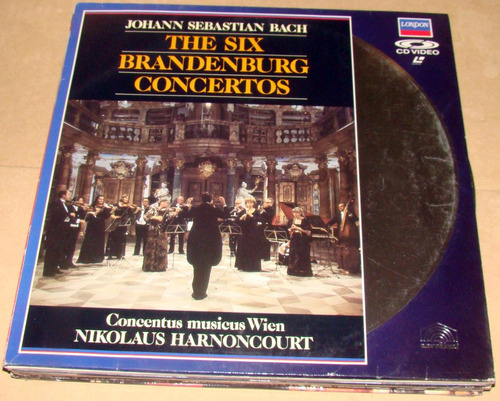 Harnoncourt Bach Six Branderburg Concerts Laser Disc