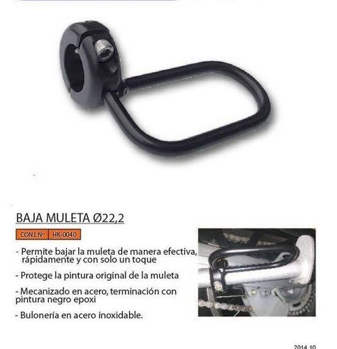 Imagen 3 de 4 de Baja Muleta Universal 22.2 Mm Dirt Racer Bullforce Z Norte