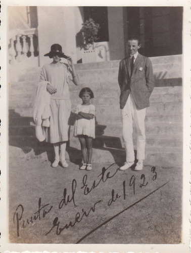 1923 Fotografia Escalinata Casa Punta Del Este Maldonado