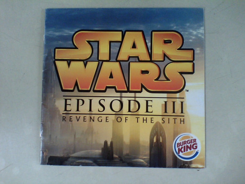 Star Wars Episodio 3 Revenge Of The Sith Usado Burger King