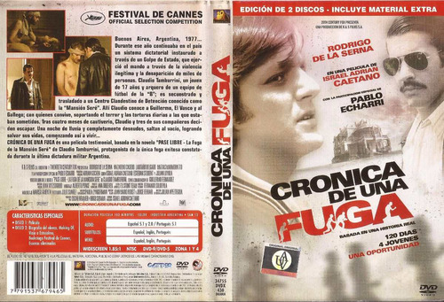 Cronica De Una Fuga Dvd Rodrigo De La Serna Pablo Echarri