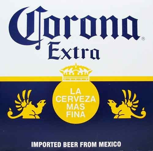 Carteles Antiguos Chapa Gruesa 90x60cm Cerveza Corona Dr-148
