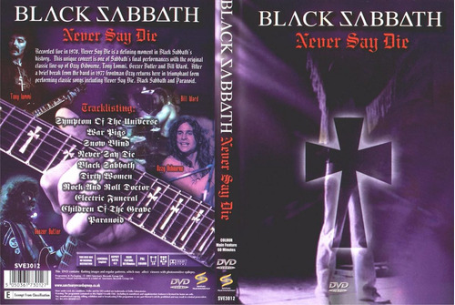 Black Sabbath - Never Say Die Dvd - S