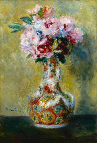 Lienzo Tela Ramo En Florero Auguste Renoir Francia 74 X 50