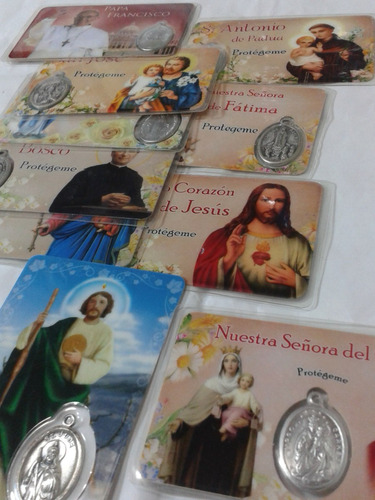 204 Se Vende Las Medallas  Religiosas Tipo Tarjetas.