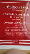 Comprar Grun \u002F Código Penal + Procesal Penal Concordado + Const. Nac