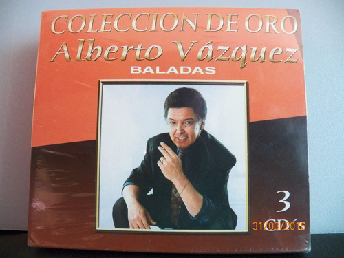 Cd Original Alberto Vazquez   3 Cds Coleccion De Oro Baladas