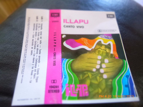 Cassette De Illapu Canto Vivo -- Emi (218