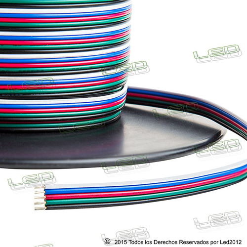 Imagen 3 de 6 de Cable Rgb 1mt.. Para Tira Led U Otros... 4 Cables. Por Metro