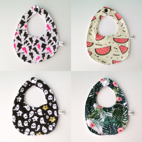 Baberos Redondos De Toalla Diseño Bebe