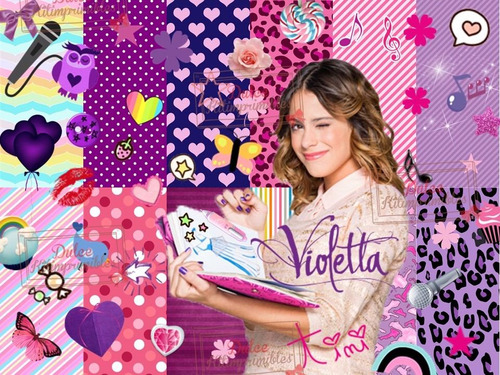 Kit Candy Bar Violetta Imprimible Cotillon Souvenirs Y Mas